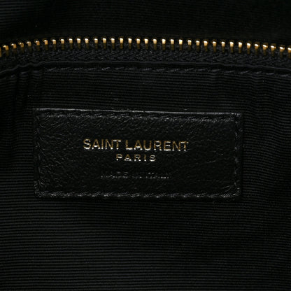 Saint Laurent Lambskin Quilted Medium Loulou Puffer Monogram Chain Satchel Crema Soft 6 of 8