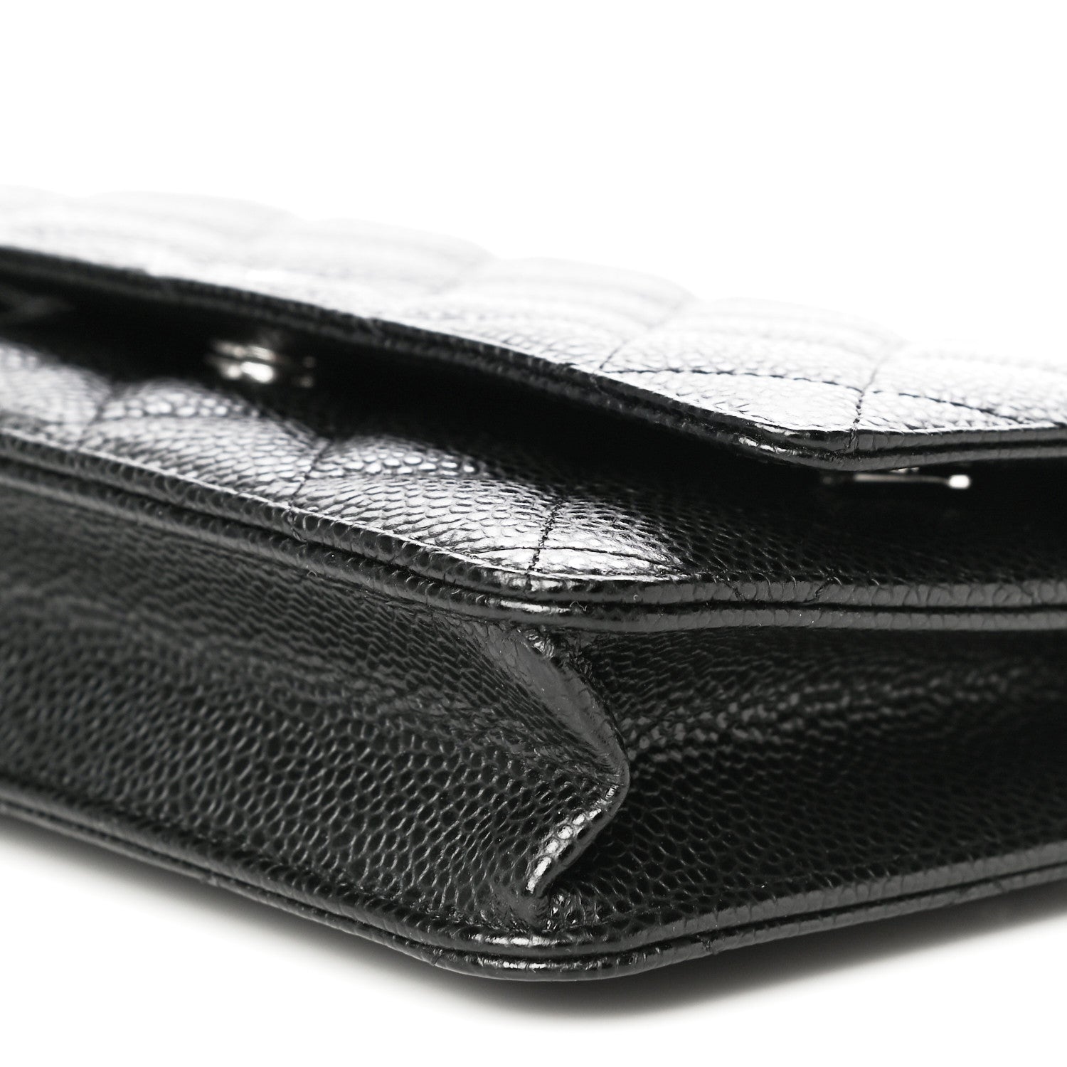 Chanel Caviar Quilted Wallet On Chain WOC Black 12 of 13