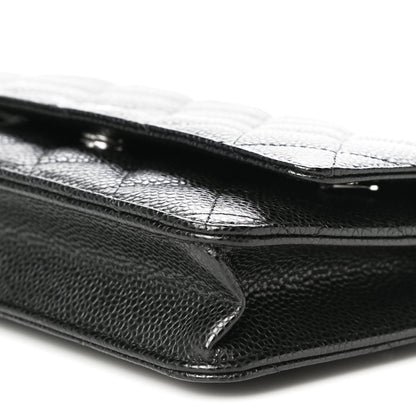 Chanel Caviar Quilted Wallet On Chain WOC Black 12 of 13