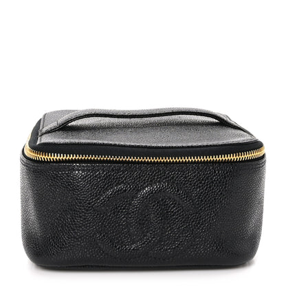 Chanel Caviar CC Vanity Cosmetic Case Black 1 of 12