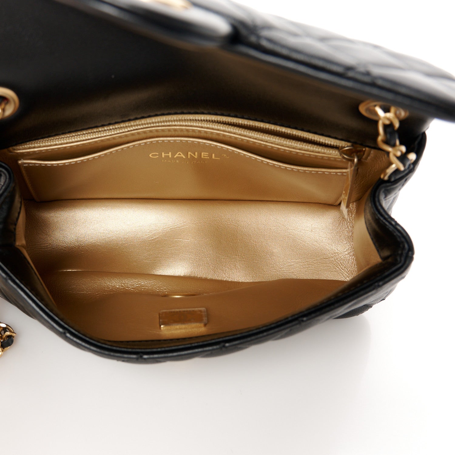 Chanel Lambskin Quilted Mini Rectangular Pearl Crush Flap Black 5 of 12