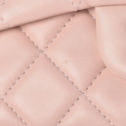 Chanel Lambskin Quilted Medium 3 Flap Light Pink 9 of 13