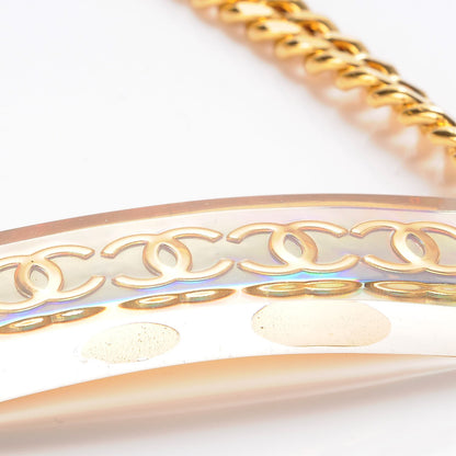Chanel Chain Iridescent Resin CC Belt Gold 7 of 9