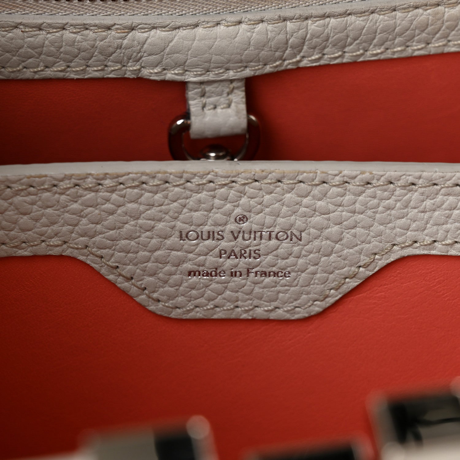 Louis Vuitton Taurillon Gradient Cloudy Capucines BB Corail 6 of 10
