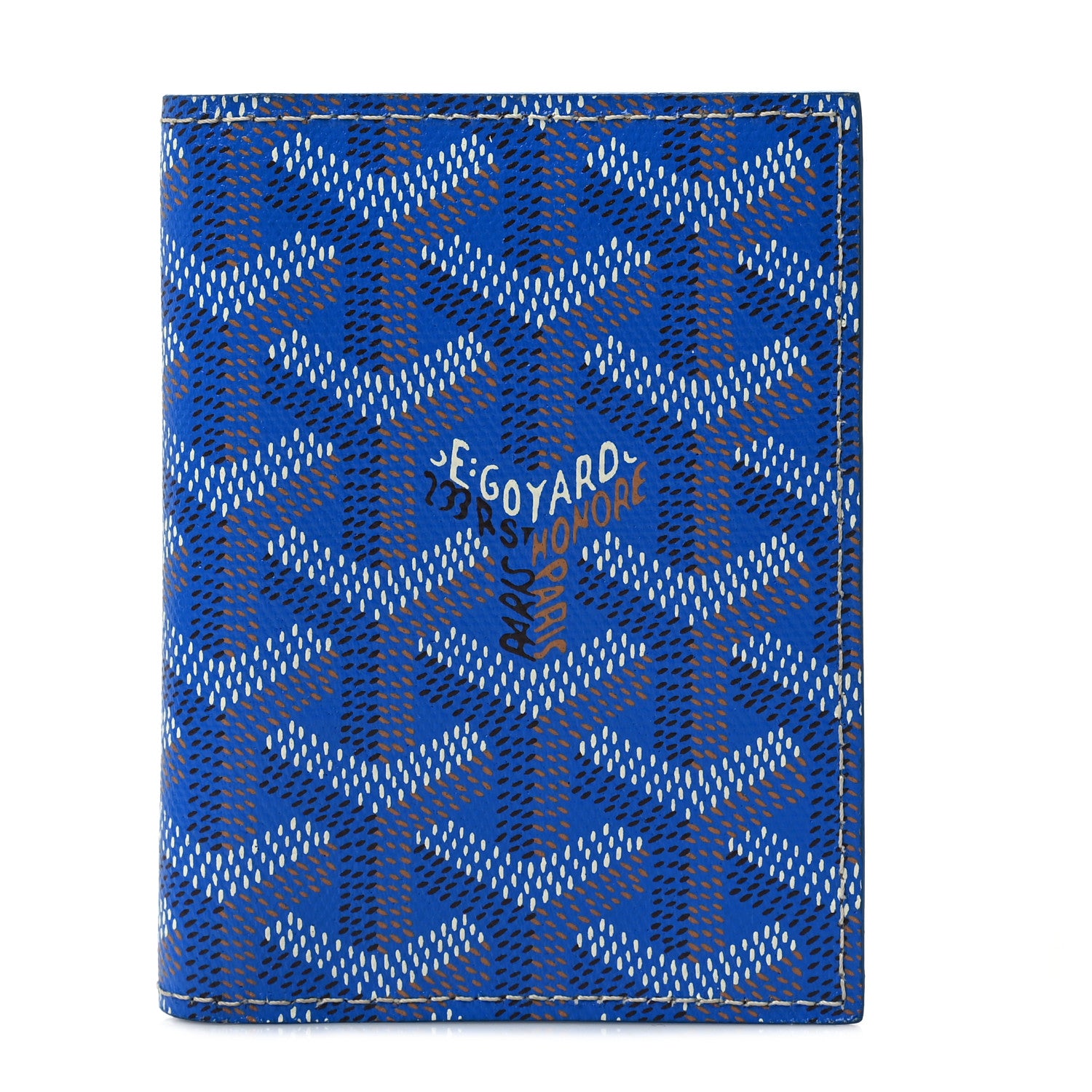 Goyard Goyardine Saint Marc Folding Card Case Sky Blue 1 of 9