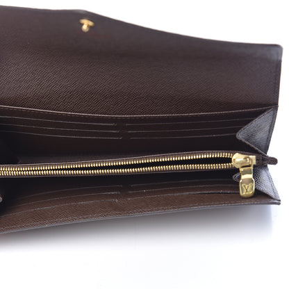 Louis Vuitton Damier Ebene Sarah Wallet NM 5 of 8