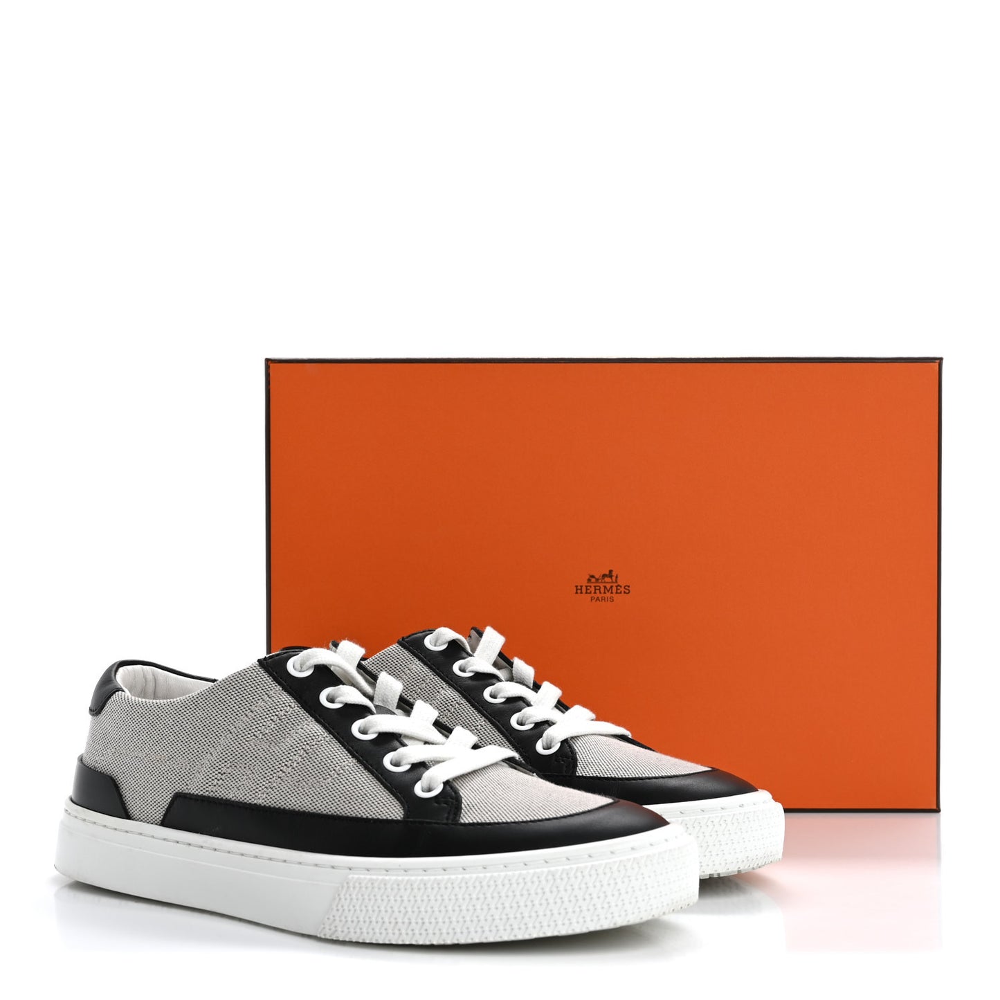 Canvas Calfskin Deep Sneakers 36 Prunoir Black