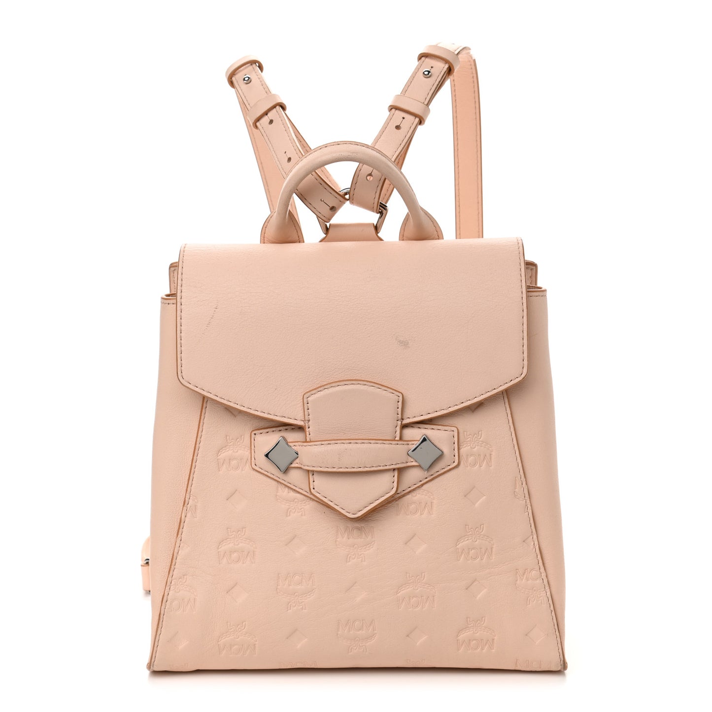 Calfskin Ottomar Monogram Essential Small Backpack Bisque