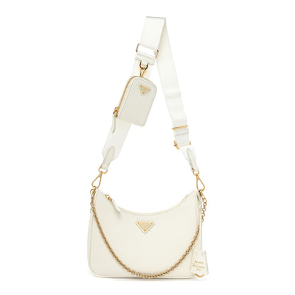 Prada Saffiano Re-Edition 2005 Shoulder Bag White 1 of 10