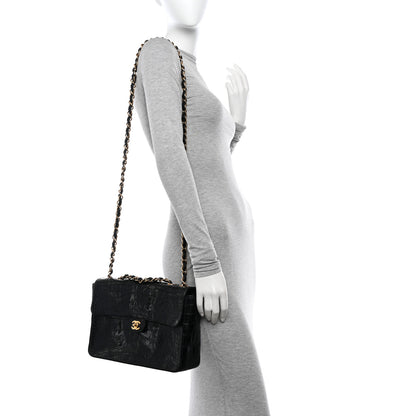 Chanel Alligator Jumbo Single Flap Black 2 of 12