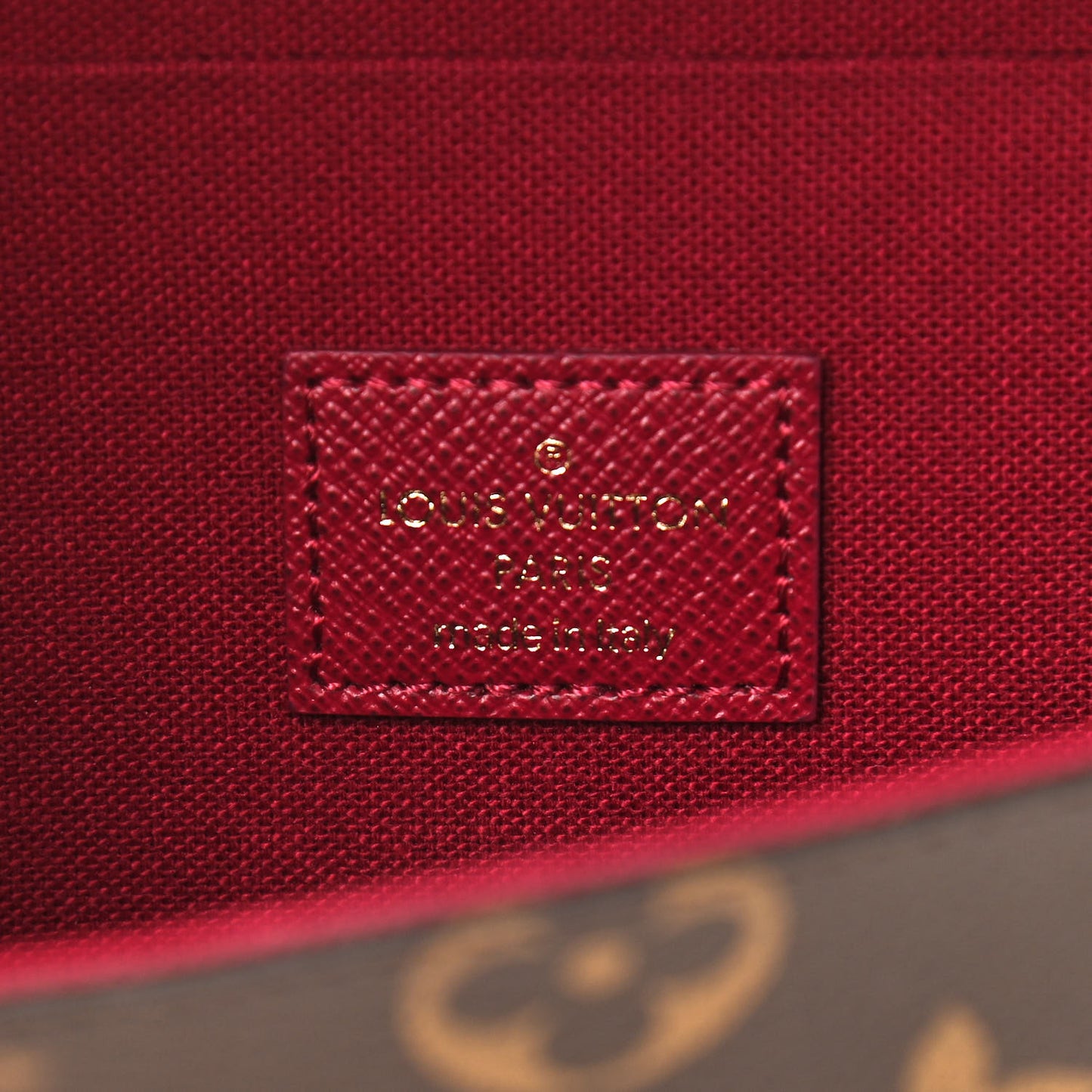 Monogram Pochette Felicie Chain Wallet Fuchsia