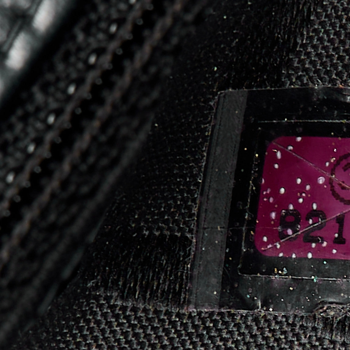 Patent Perforated Camellia Medium Single Flap Black