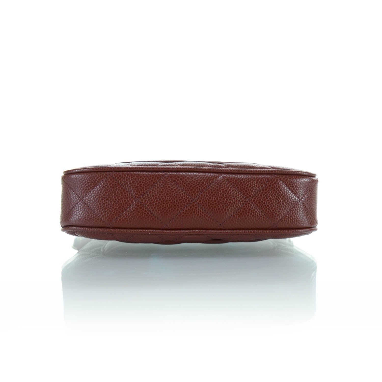 Chanel Caviar Quilted Pochette Dark Red 6 of 10