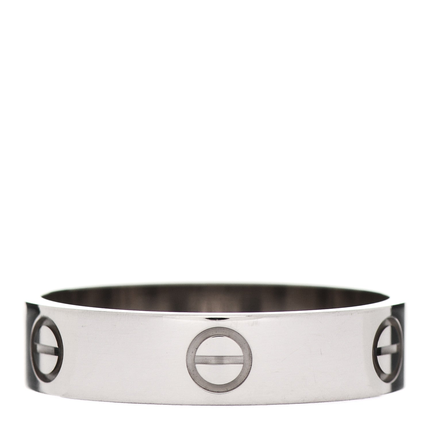 Cartier 18K White Gold 5.5mm LOVE Ring 68 12.25 3 of 5