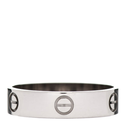 Cartier 18K White Gold 5.5mm LOVE Ring 68 12.25 3 of 5