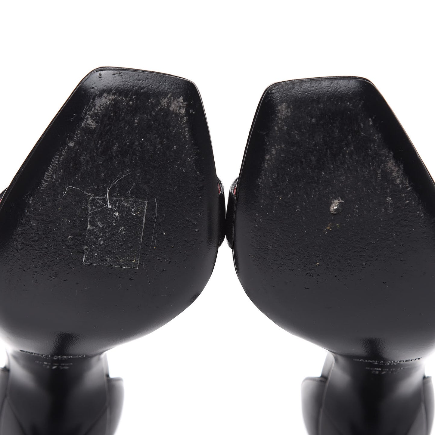 Calfskin Amber 105 Ankle Strap Sandals 37.5 Black