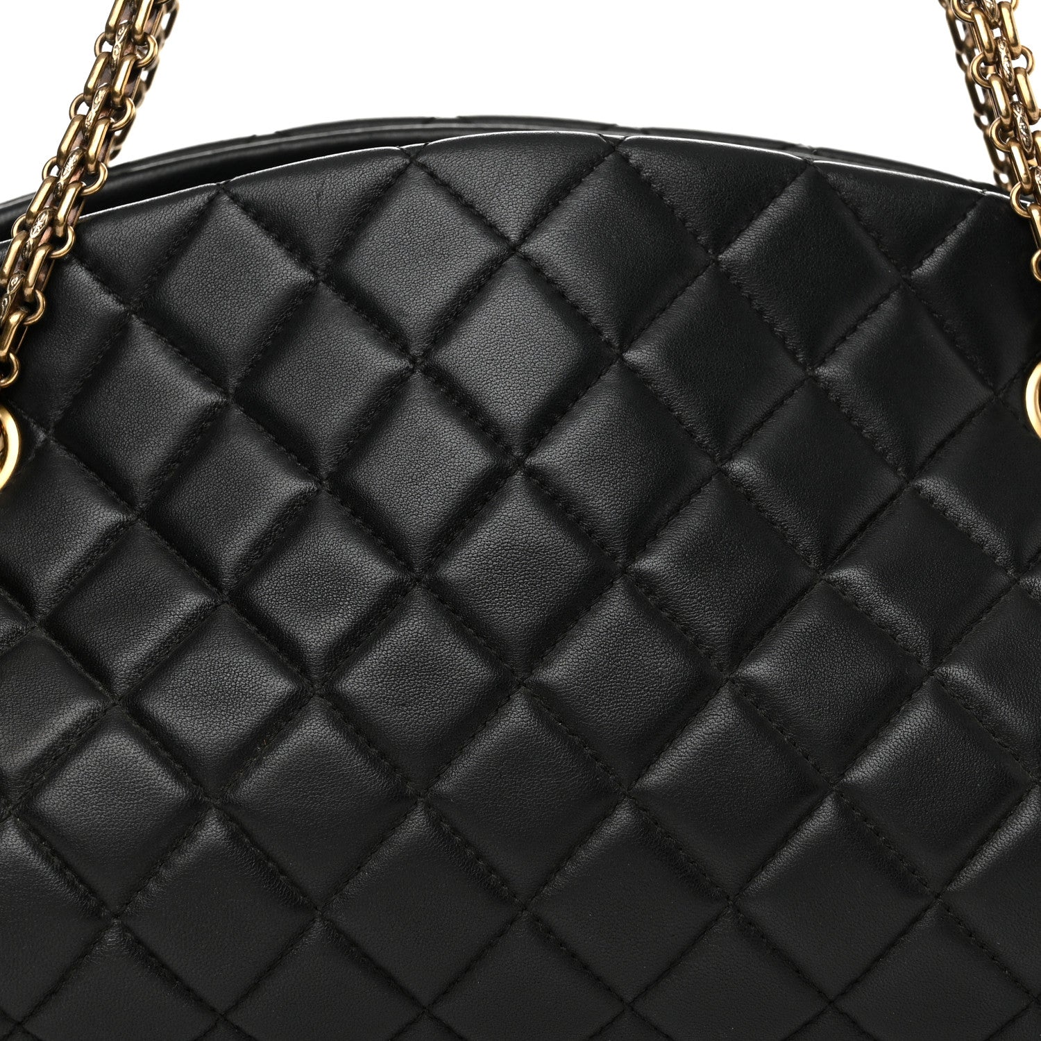 Chanel Lambskin Quilted Medium Just Mademoiselle Black 10 of 14