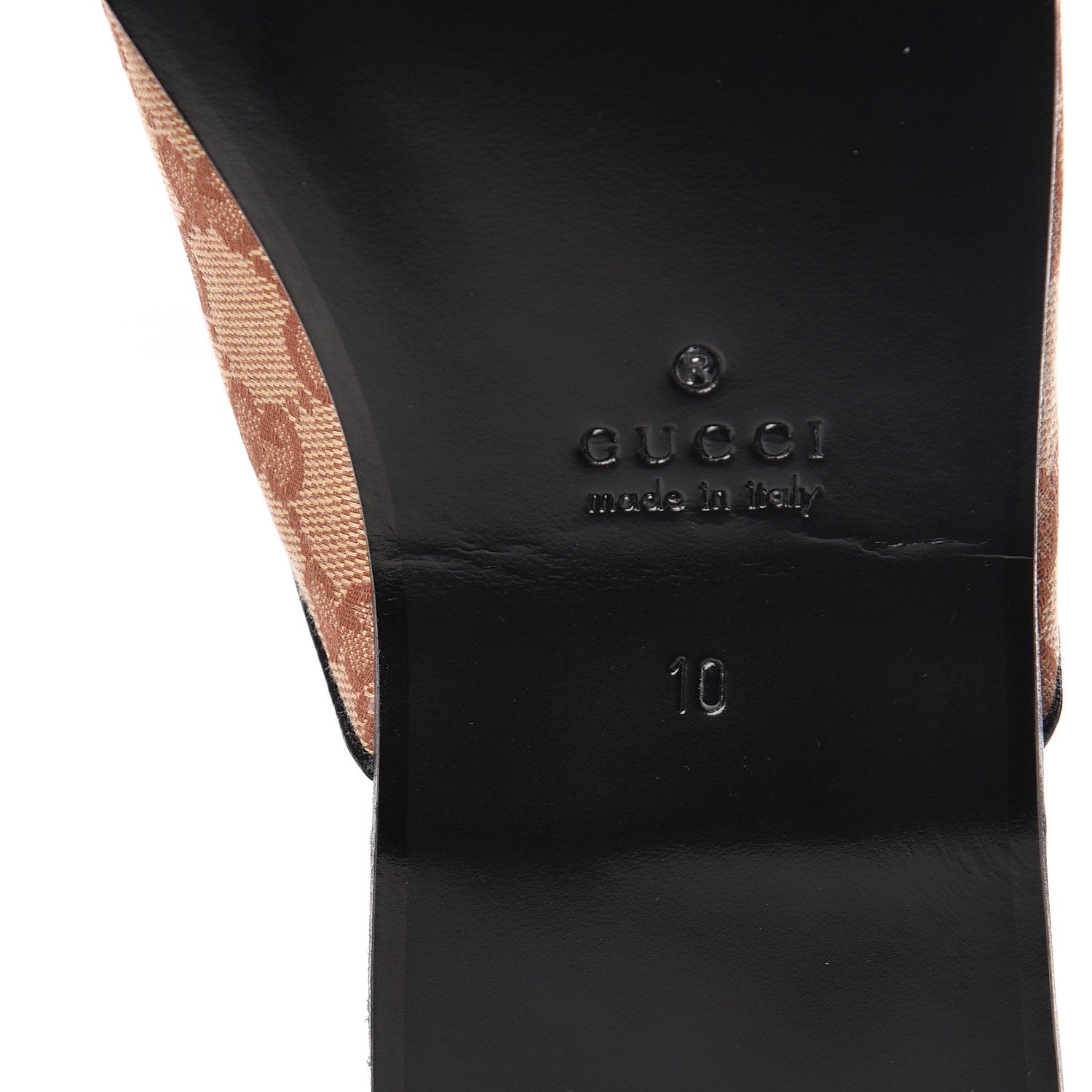 Gucci X MLB Monogram NY Yankees Embroidered Mens GG Slippers 10 Beige Ruggine 7 of 10