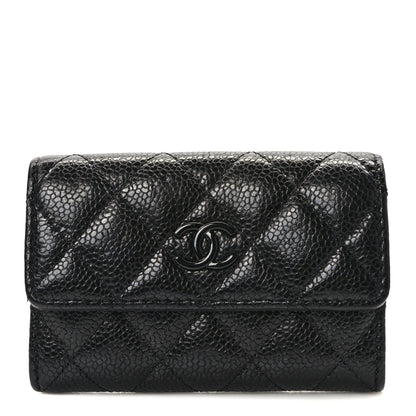 Chanel Caviar Quilted Flap Card Holder So Black 1 of 9