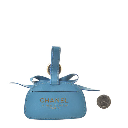 Chanel Lambskin Luggage Tag Blue 2 of 4