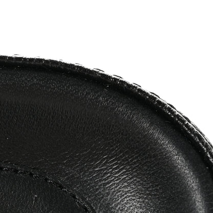 Chanel Grained Calfskin Velcro Dad Sandals 36 Black 10 of 11