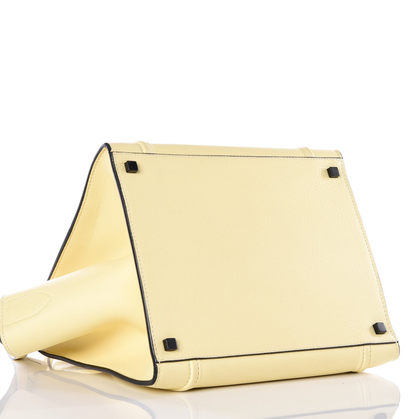 Supple Calfskin Medium Phantom Luggage Light Yellow