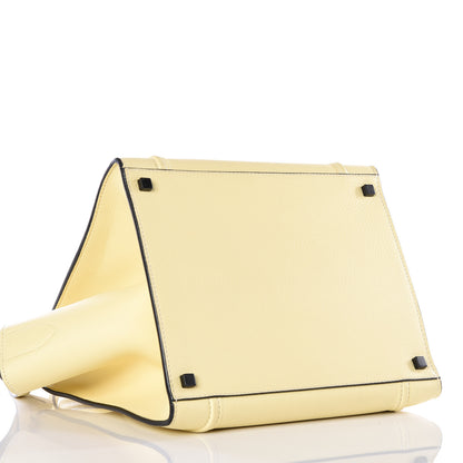 Celine Supple Calfskin Medium Phantom Luggage Light Yellow 3 of 10