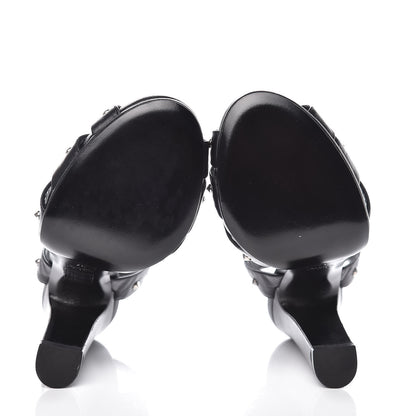 Gucci Calfskin Studded Melville Sandals 37 Black 7 of 10