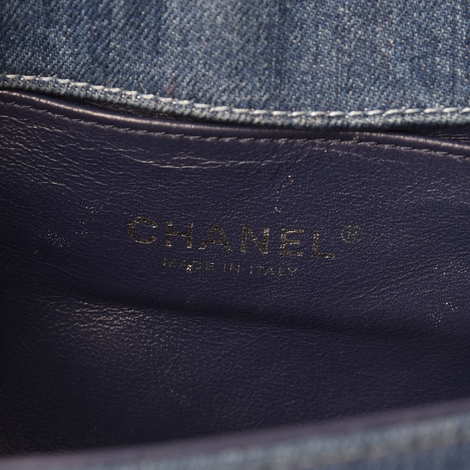 Chanel Tweed Denim Medium Boy Flap Dark Blue 6 of 24