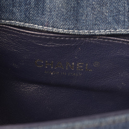 Chanel Tweed Denim Medium Boy Flap Dark Blue 6 of 24