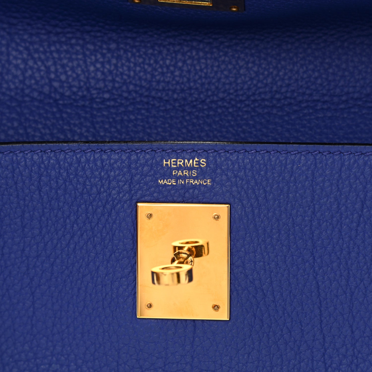 Hermes Togo Kelly Retourne 28 Bleu Electrique 6 of 12