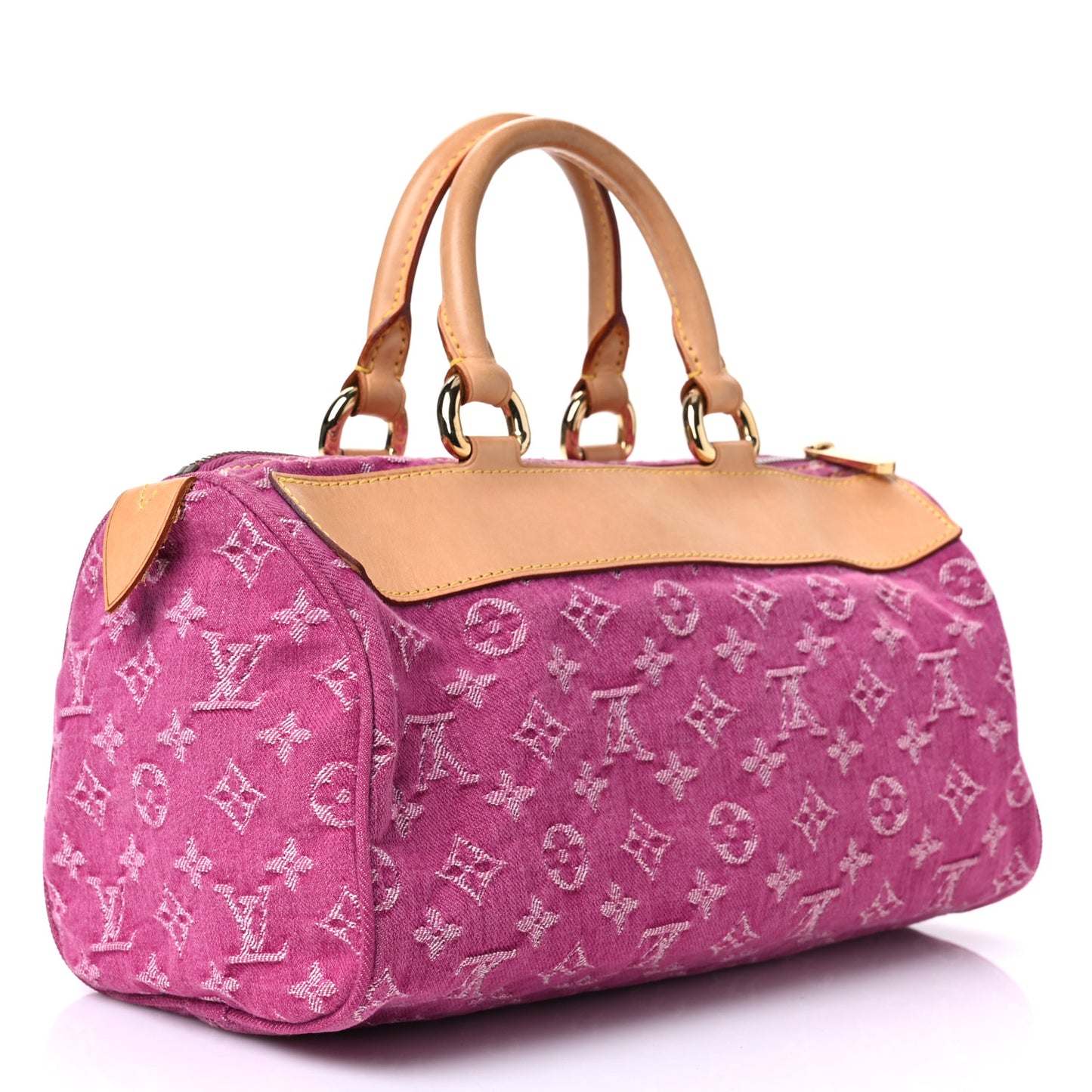 Monogram Denim Neo Speedy Fuchsia