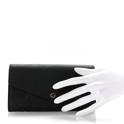 Louis Vuitton Empreinte Sarah Wallet NM Black 2 of 7