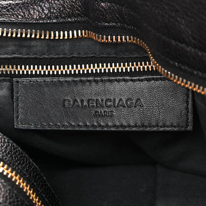 Balenciaga Chevre Gold Metallic Edge Hardware City Black 6 of 21