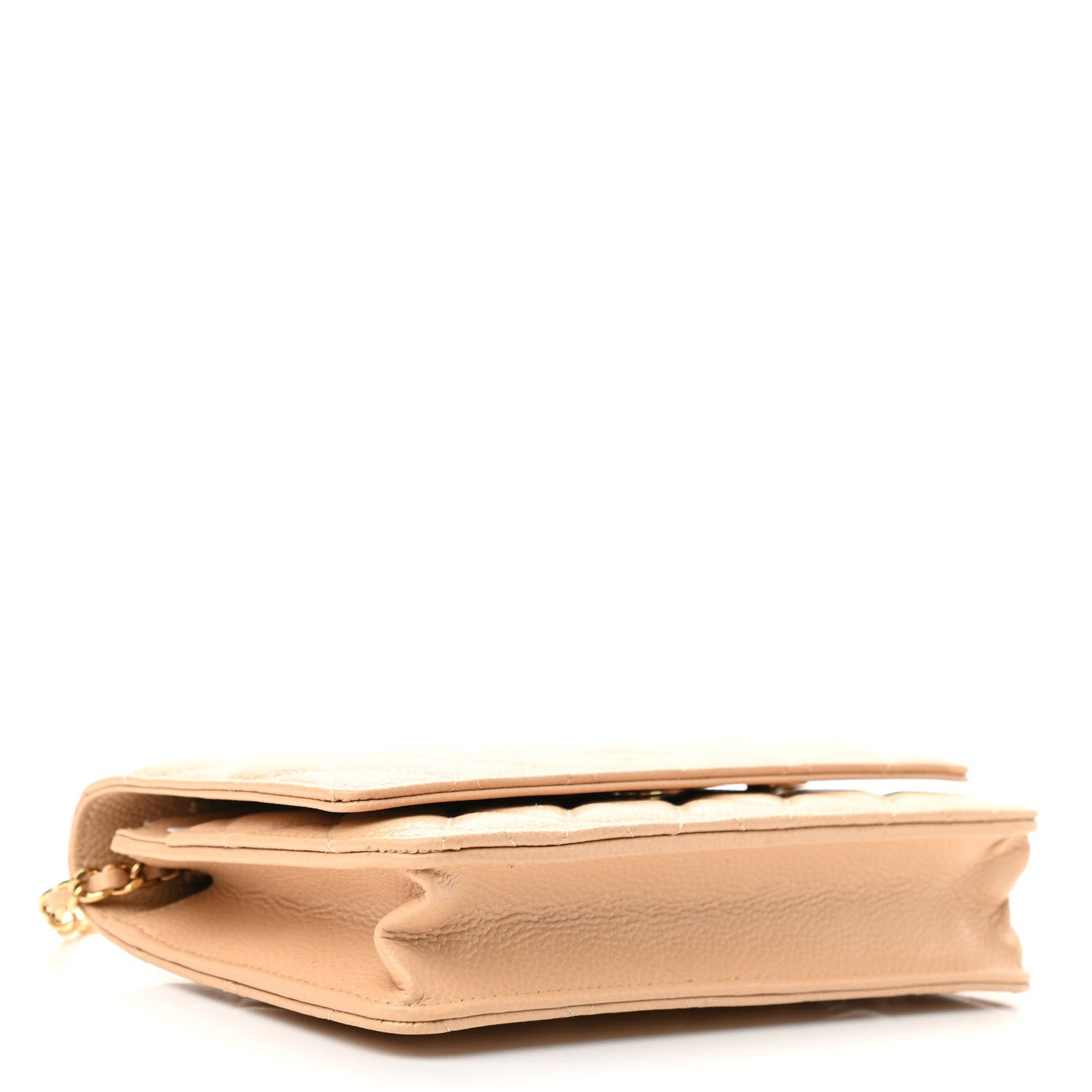 Chanel Caviar Quilted Wallet On Chain WOC Beige 4 of 12