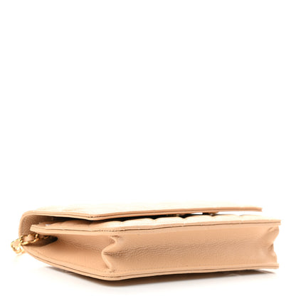 Chanel Caviar Quilted Wallet On Chain WOC Beige 4 of 12