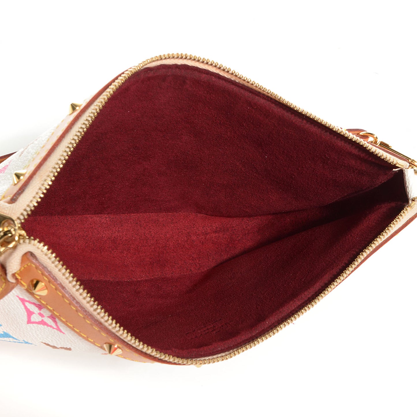 Monogram Multicolor Pochette Accessories White