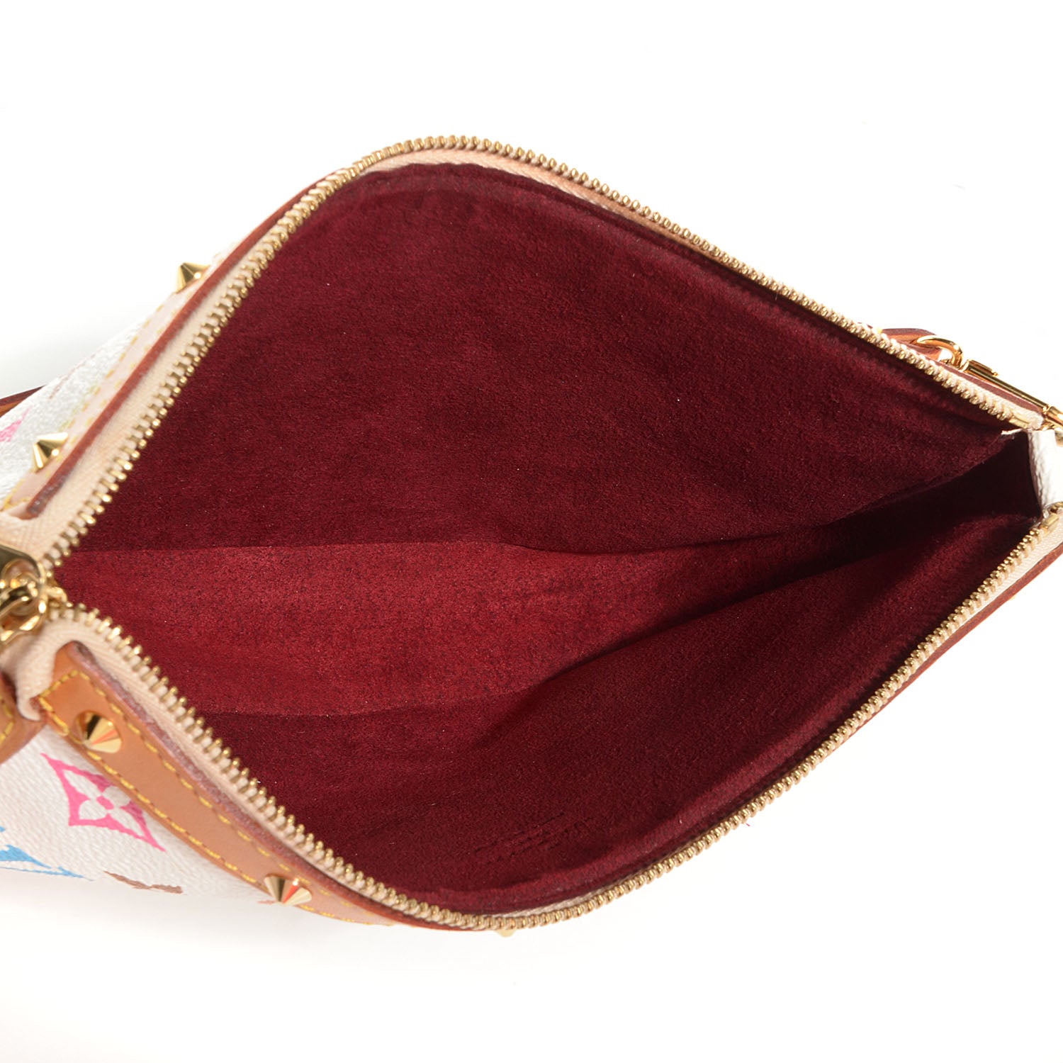 Louis Vuitton Monogram Multicolor Pochette Accessories White 5 of 7