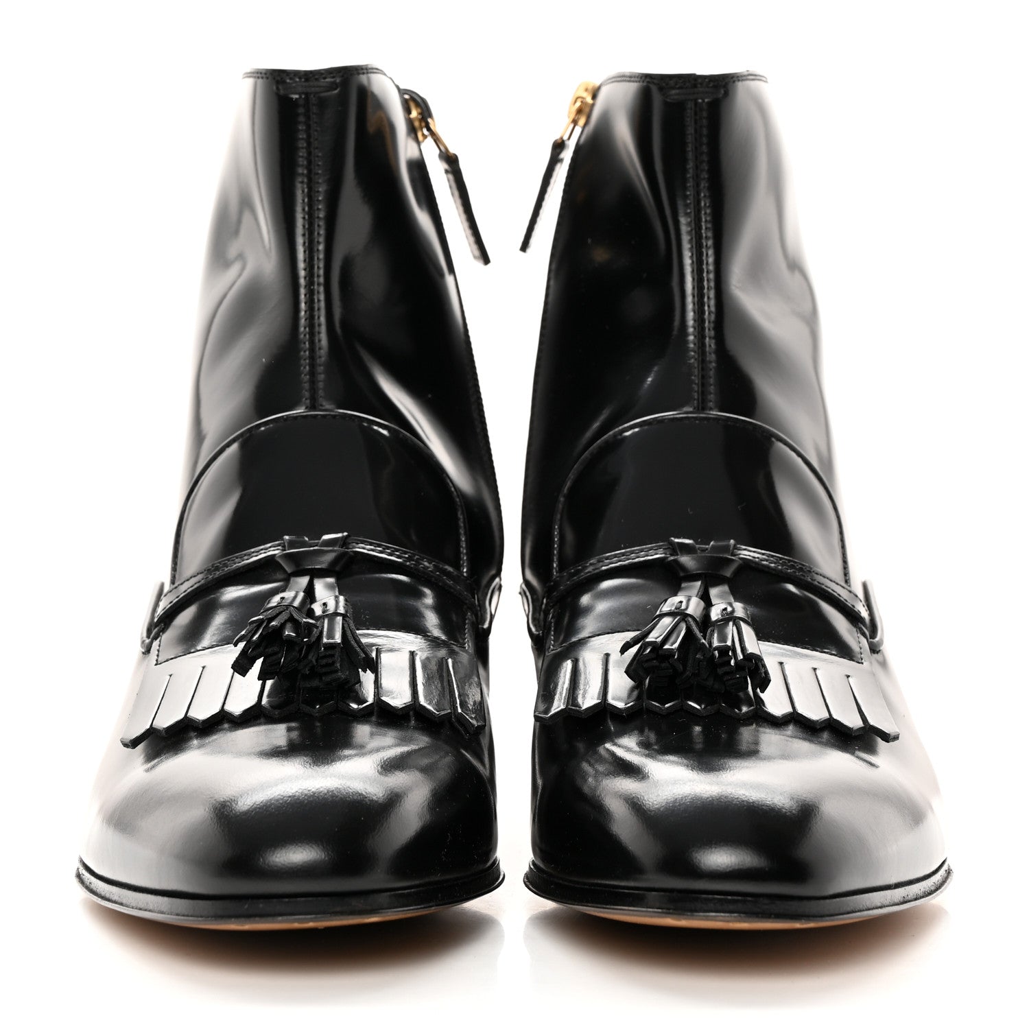 Gucci Cordovan Lux Mens Granada Kid Boots 9 Black 2 of 12