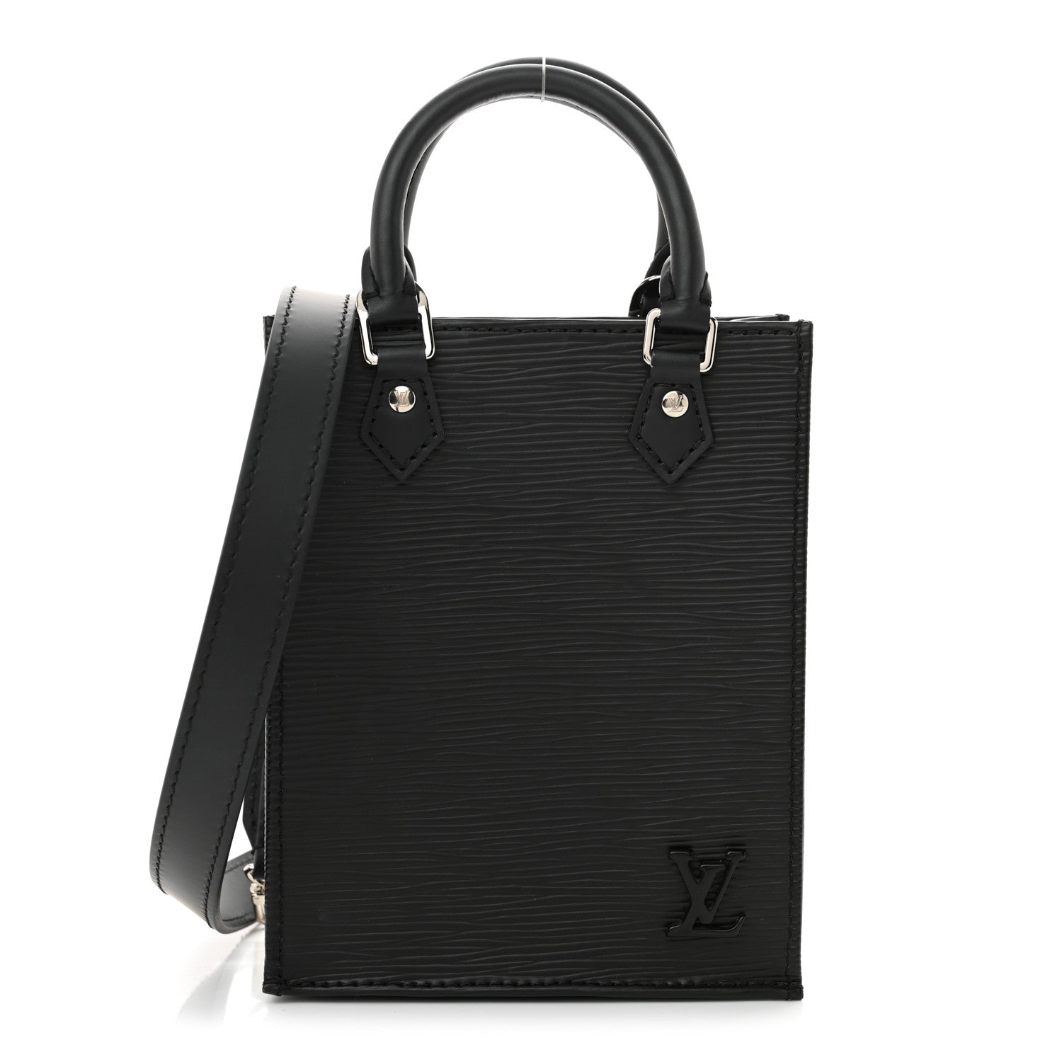 Louis Vuitton Epi Petit Sac Plat Black 1 of 9