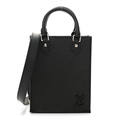 Louis Vuitton Epi Petit Sac Plat Black 1 of 9