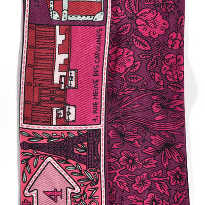 Louis Vuitton Silk Jeu De Louis BB Bandeau Magenta 3 of 5