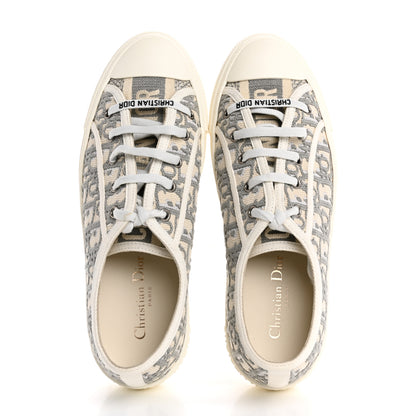 Christian Dior Canvas Oblique Walk'N'Dior Low Top Sneakers 40 Grey Stone 2 of 11