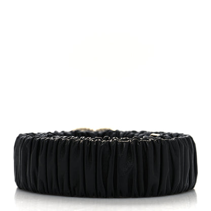 Chanel Lambskin Crystal Pearl CC Belt 80 32 Black 2 of 5