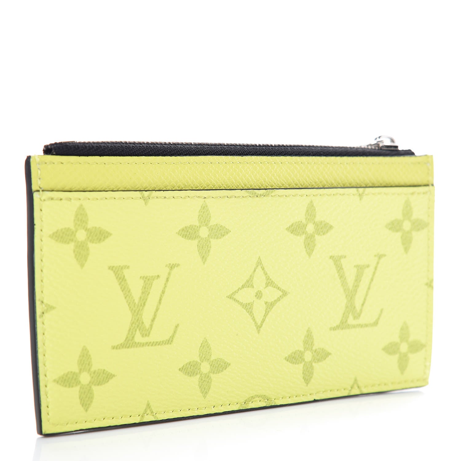 Louis Vuitton Monogram Taiga Coin Card Holder Yellow 3 of 7