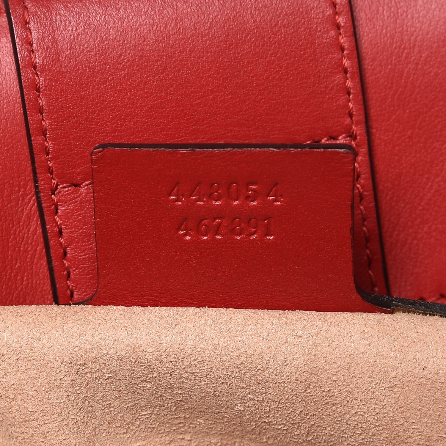 Gucci Calfskin Matelasse Small GG Marmont Tote Hibiscus Red 7 of 7