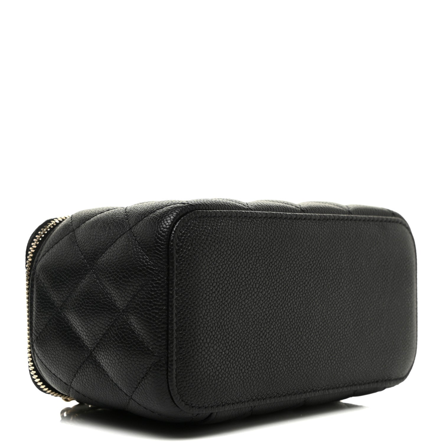 Chanel Caviar Quilted Small Tiny CC Vanity Case With Chain Black 4 of 12