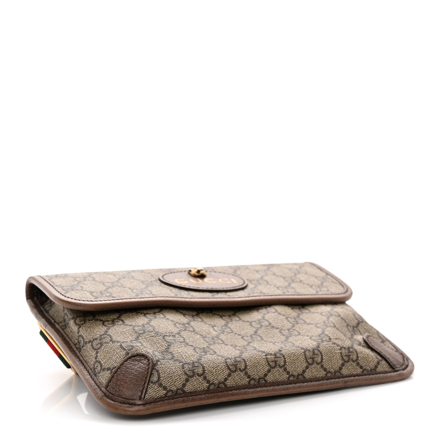 GG Supreme Monogram Neo Vintage Web Belt Bag Brown