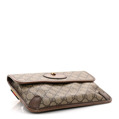Gucci GG Supreme Monogram Neo Vintage Web Belt Bag Brown 4 of 18