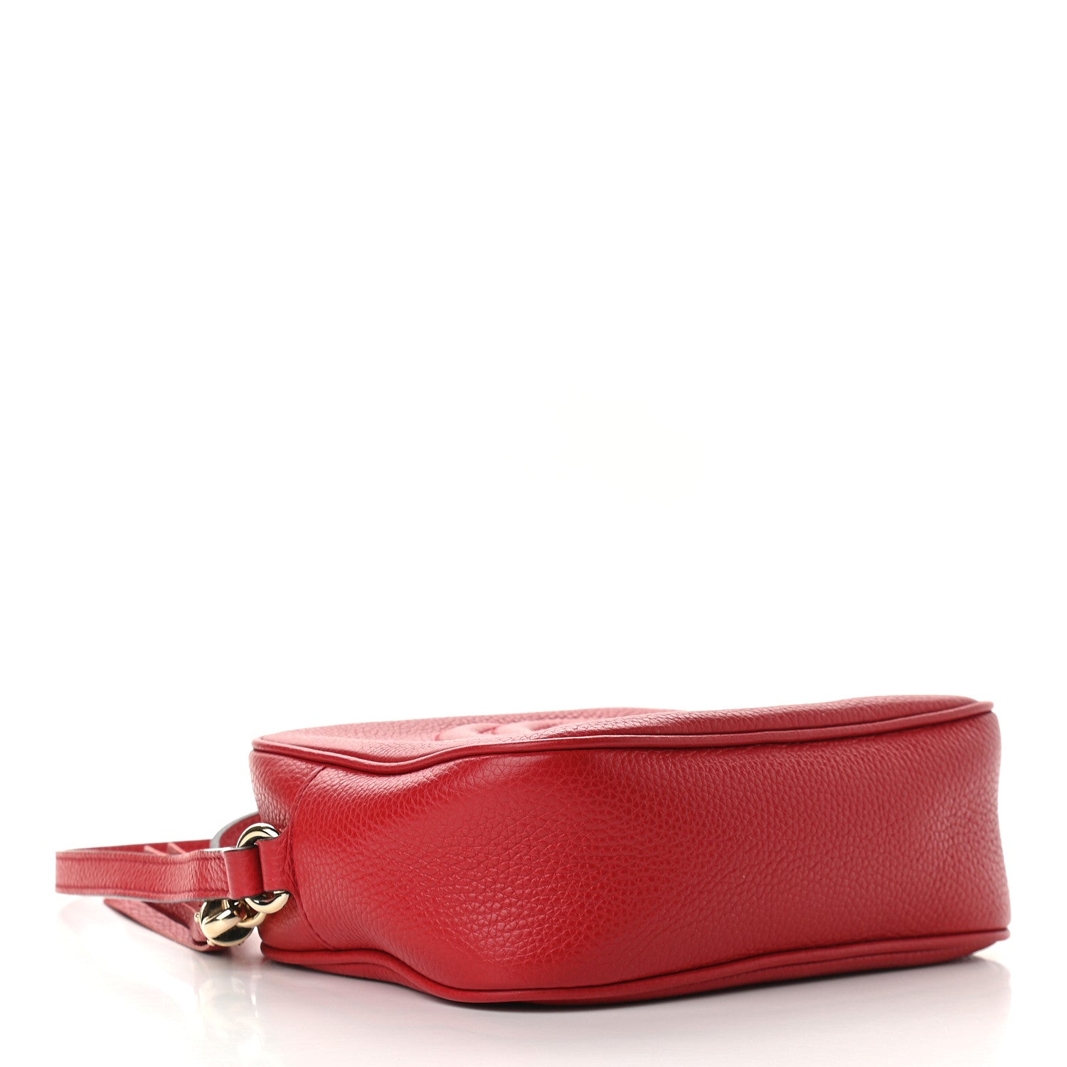 Gucci Pebbled Calfskin Small Soho Disco Bag Tabasco Red 4 of 9